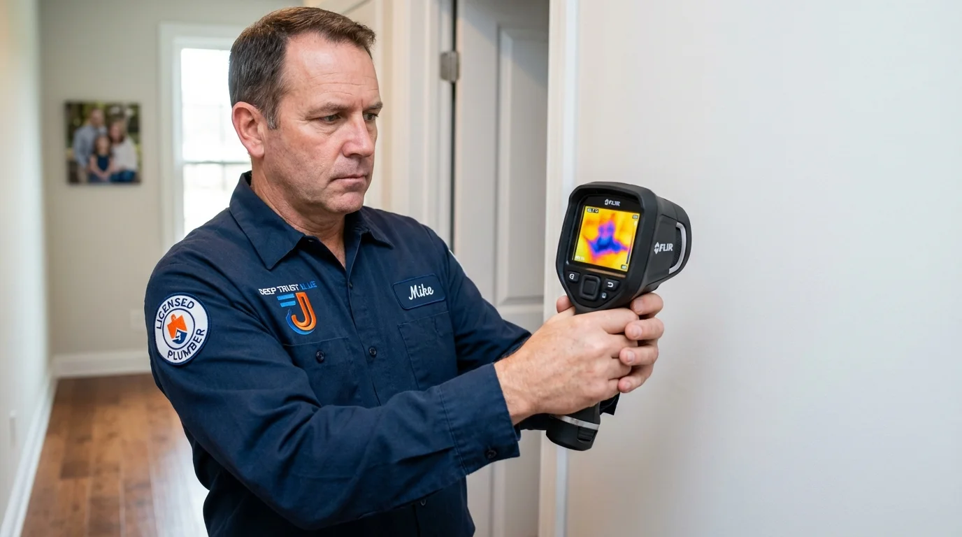 Thermal imaging leak detection by Johns Plumbing LLC in McHenry